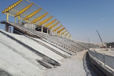 پیشرفت ۸۴ درصدی ورزشگاه ۵۰۰۰ نفری بروجرد 