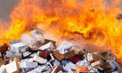 امحای ۲۵.۵ تن کالای غیرقابل مصرف توسط اموال تملیکی بوشهر