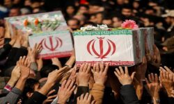 استقبال از ۵ شهید گمنام در بدو ورود به استان بوشهر