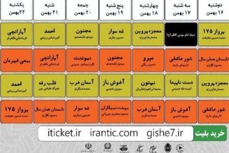 آغاز اکران فیلم‌های جشنواره فجر در سینما شهید آوینی بوشهر