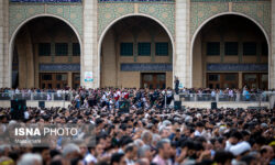 آماده سازی مصلی امام خمینی برای  نماز عید فطر