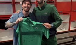 صعود جوکوویچ به فینال تنیس میامی در حضور لیونل مسی/ صربیناتور: دچار اضطراب شدم!