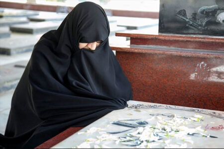 مادر شهید والامقام باب‌اله امیرخانی آسمانی شد 