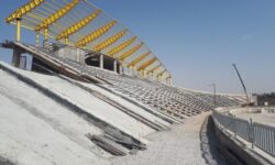 پیشرفت ۸۴ درصدی ورزشگاه ۵۰۰۰ نفری بروجرد 