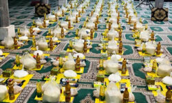 توزیع ۶۴۶۷ بسته معیشتی و ذبح و توزیع ۵۶۰ رأس قربانی بین نیازمندان زنجان