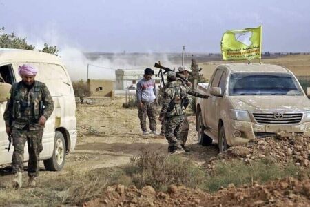 حمله داعش به نیروهای دموکراتیک سوریه در حومه دیرالزور