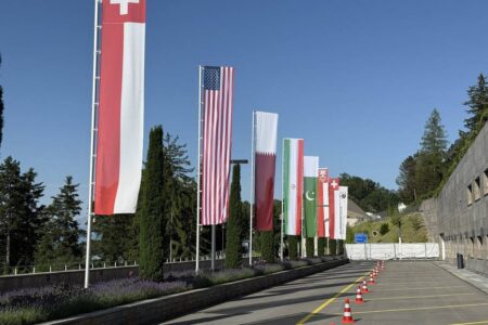 دیدار وزیران خارجه ایران و سوئیس در بورگن‌اشتوک