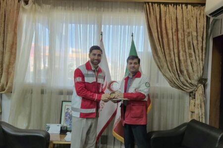 علیرضا جهانبخش به جمع امدادگران داوطلب هلال احمر گیلان پیوست