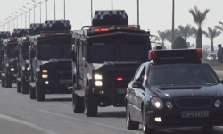 نمایش آمادگی نیروهای مسلح استان بوشهر در کنار خلیج فارس