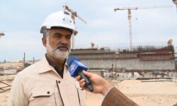 دیواره داخلی رآکتور هستهای نیروگاه دوم در دست ساخت است