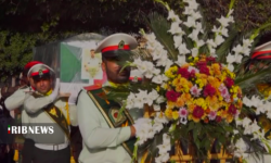 تشییع و خاکسپاری شهید امنیت در بوشهر