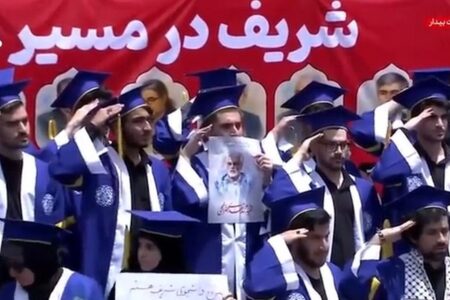 شکست پروژه دشمن درباره دانشگاه شریف؛ پیام‌های سلام نظامی دانشجویان به کاروان شهدا