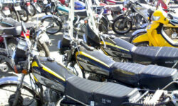 برگزاری اولین حراج موتورسیکلت سازمان اموال تملیکی در استان بوشهر