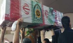 تشییع و خاکسپاری شهید مدافع امنیت محمدرضا مصیبی در بوشهر+تصاویر