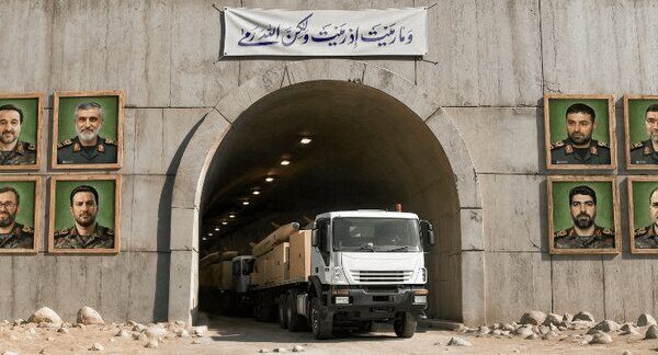 تصویر معنادار هوافضای سپاه؛ خروج کامیون های حامل موشک از تونل | عکس